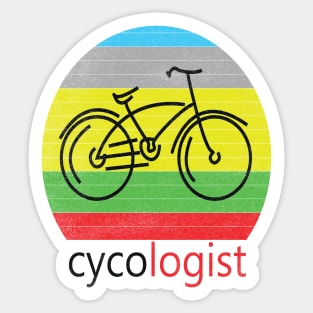 Cycologist bicycle Sticker